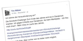 Tim Mälzer bestätigt Grünkohl-Challenge Osnabrück