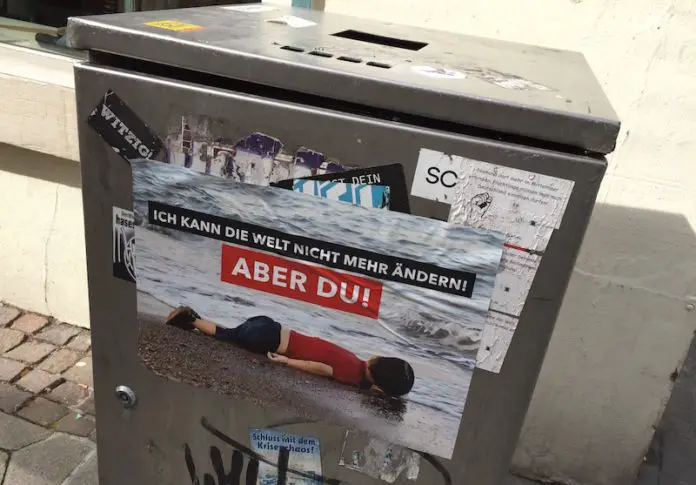 Der tote Junge vom Strand auf Osnabrücker Mülltonnen
