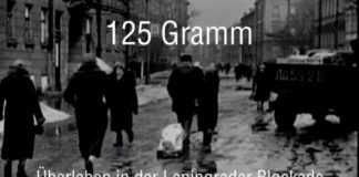 Filmplakat „125 Gramm – Überleben in der Leningrader Blockade“