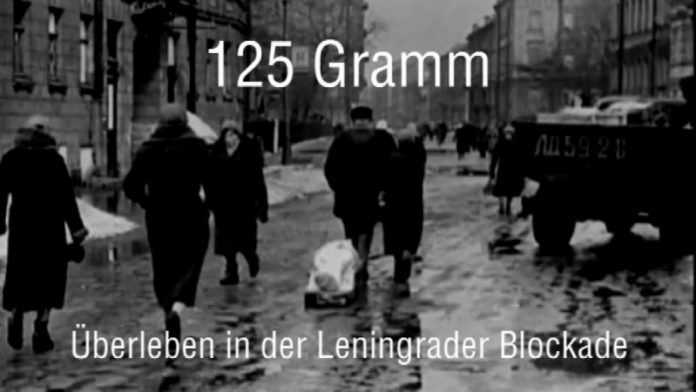 Filmplakat „125 Gramm – Überleben in der Leningrader Blockade“