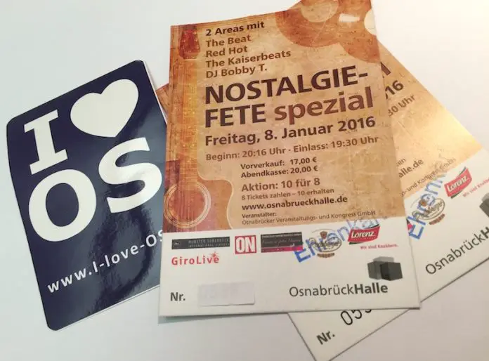 HASEPOST verlost 2x Ehrenkarten für die Nostalgiefete in der OsnabrückHalle