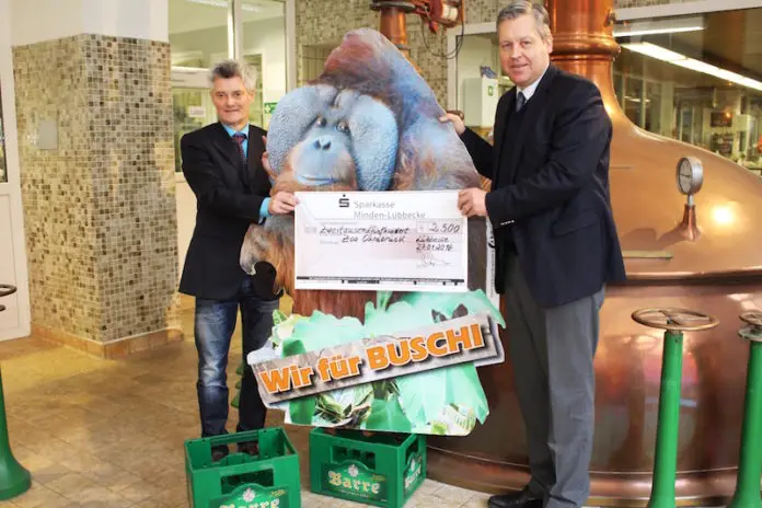 Barre Brauerei spendet für Buschi im Zoo Osnabrück