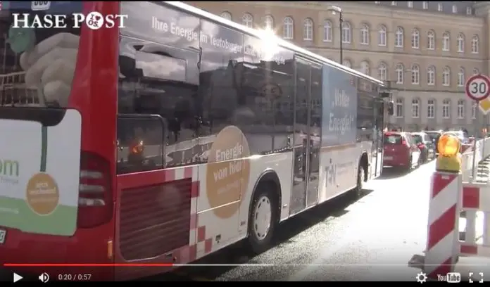 Bus auf dem Neumarkt Osnabrück