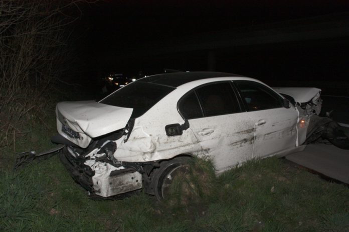 A30: PKW verunfallt mit hoher Geschwindigkeit