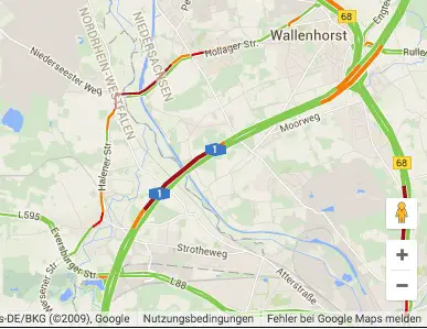 Stau Karte Osnabrück