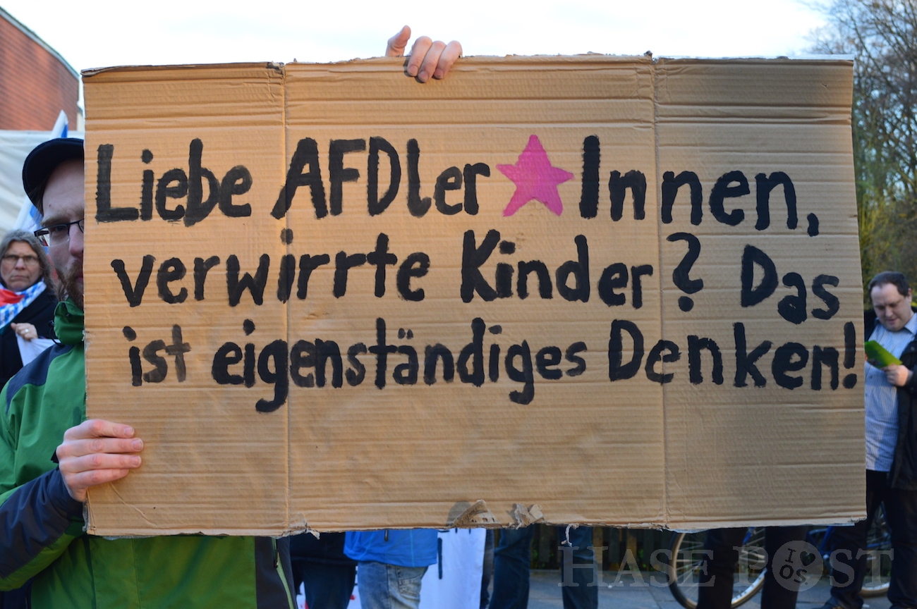 Demonstration gegen die AfD, Osnabrück 8. April 2016