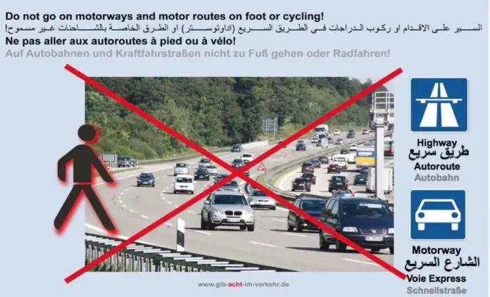 Verkehrsregeln für Flüchtlinge