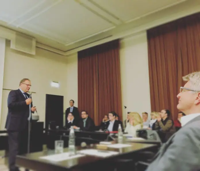 Ulrich Woelfer (Unibail Rodamco) und Dr. Fritz Brickwedde (CDU Osnabrück)