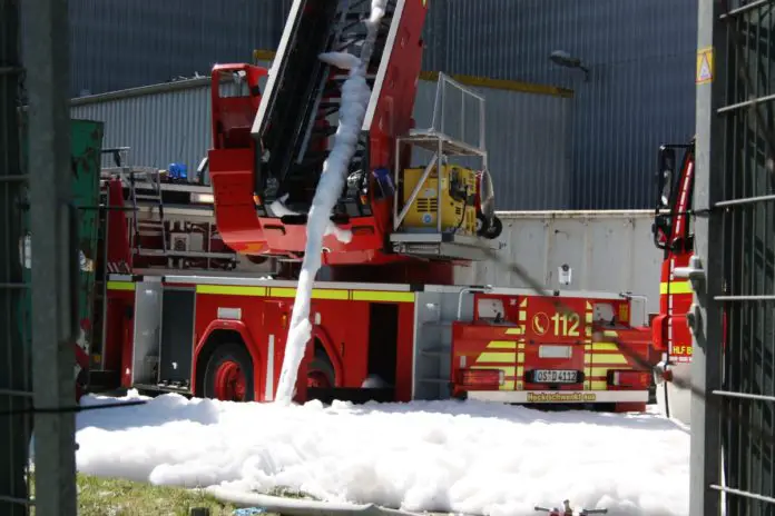 Großbrand in Osnabrücker Recyclinganlage