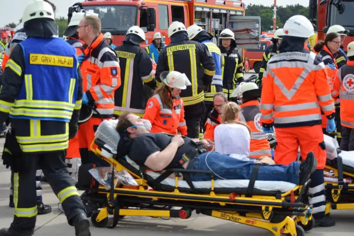 1.100 Helfer im Einsatz bei Notfallübung am Flughafen Münster/Osnabrück (FMO)