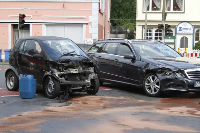 Verkehrsunfall am Petersburger Wall in Osnabrück