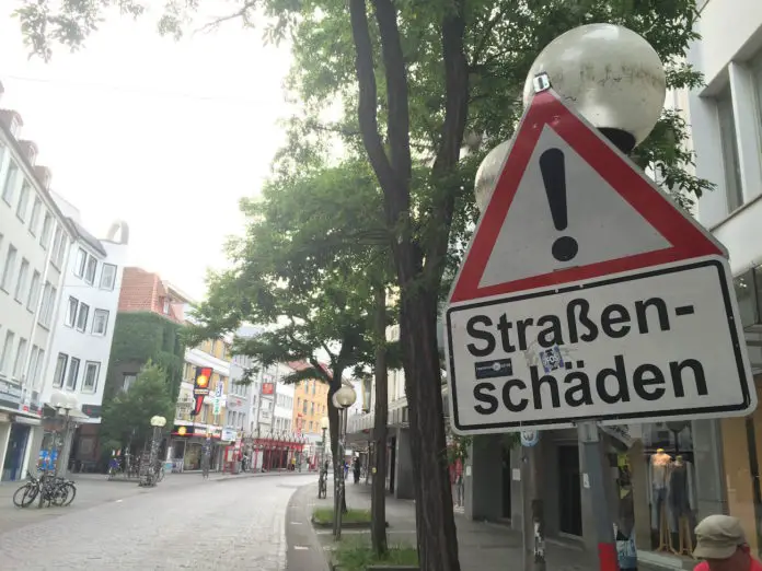 Straßenschäden Johannisstraße Osnabrück