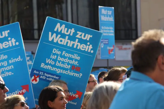 Demonstration von AfD-Anhängern