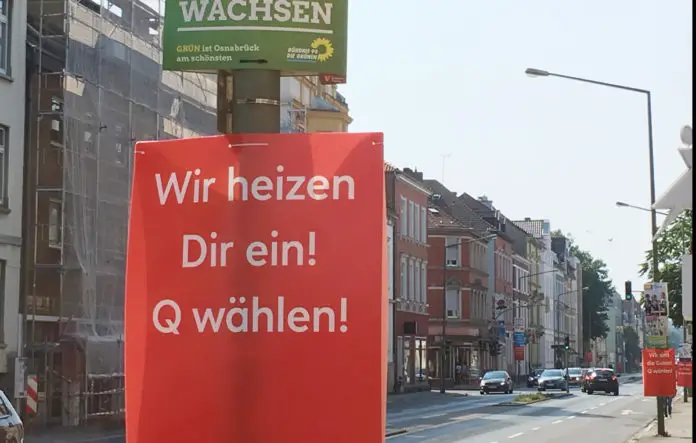 q1 Energie Wahlplakat