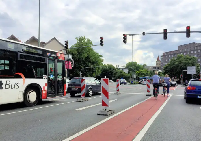 Stau am Rissmüllerplatz in Osnabrück