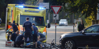Unfall Fahrradfahrer Sedanstraße