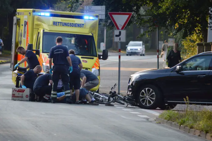 Unfall Fahrradfahrer Sedanstraße