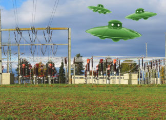 Ufos über Umspannwerk?