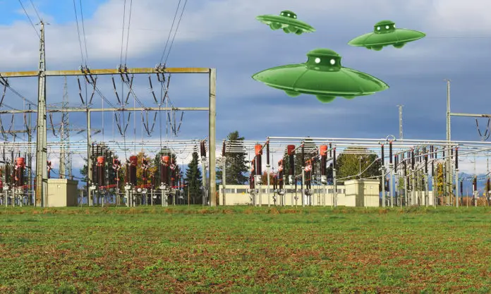 Ufos über Umspannwerk?