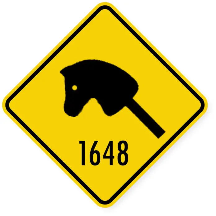 Steckenpferdreiter kreuzen