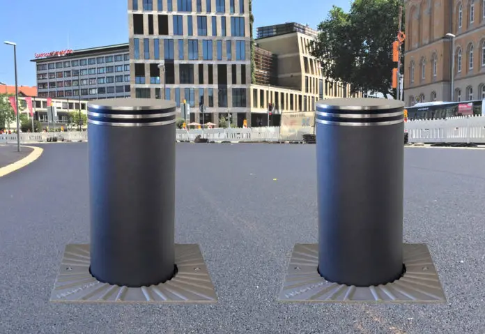 versenkbare Poller am Neumarkt in Osnabrück