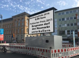 Dr. Theo Bergmann Neumarkt Videowand