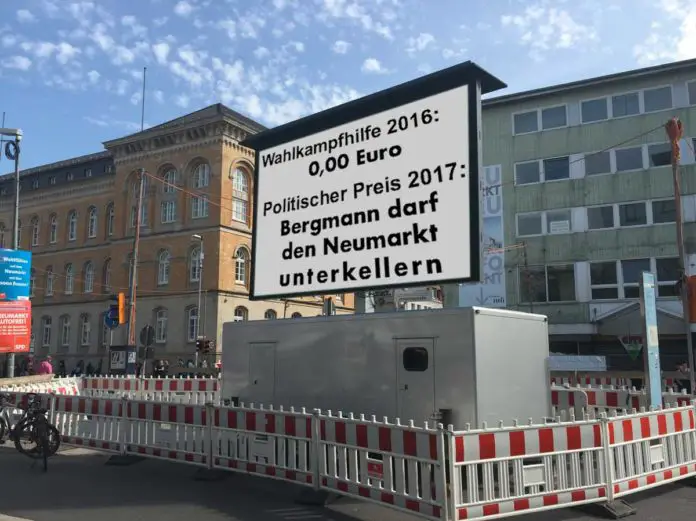 Dr. Theo Bergmann Neumarkt Videowand