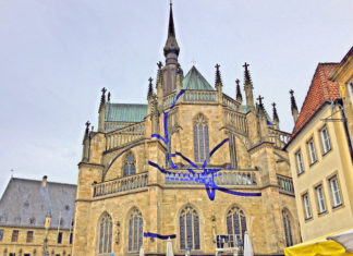Installation, Felice Varini, Osnabrück, Marienkirche