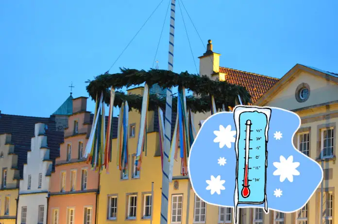 kalte Temperaturen auf der Maiwoche