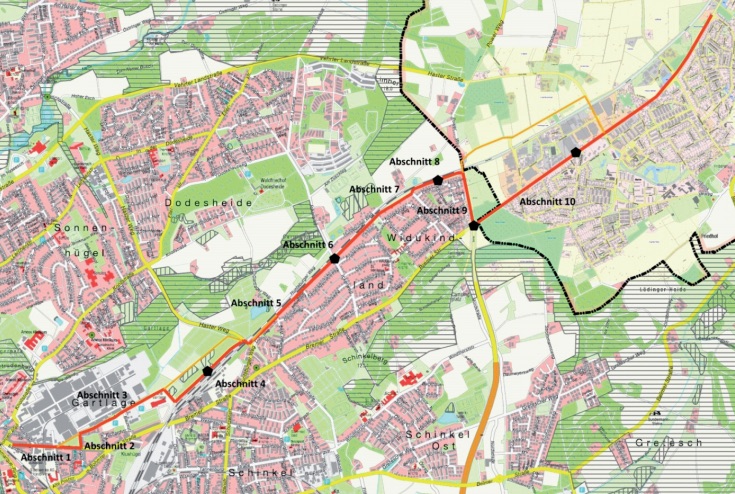 Ein Radschnellweg soll Osnabrück mit Belm verbinden