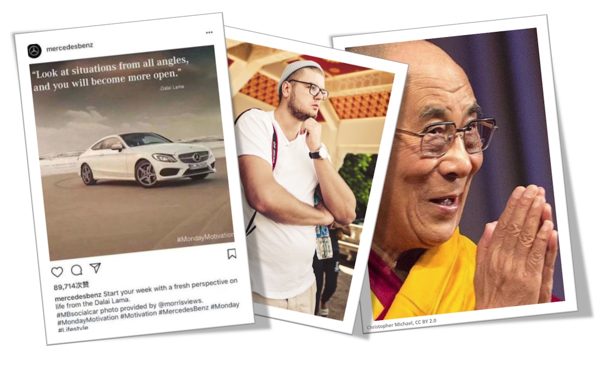 Mercedes Benz, Dalai Lama, Julian Morris
