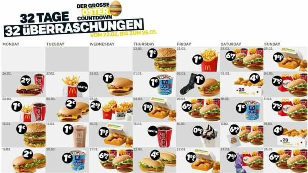 McDonald's Oster-Überraschungen bereits auf Facebook geleaked