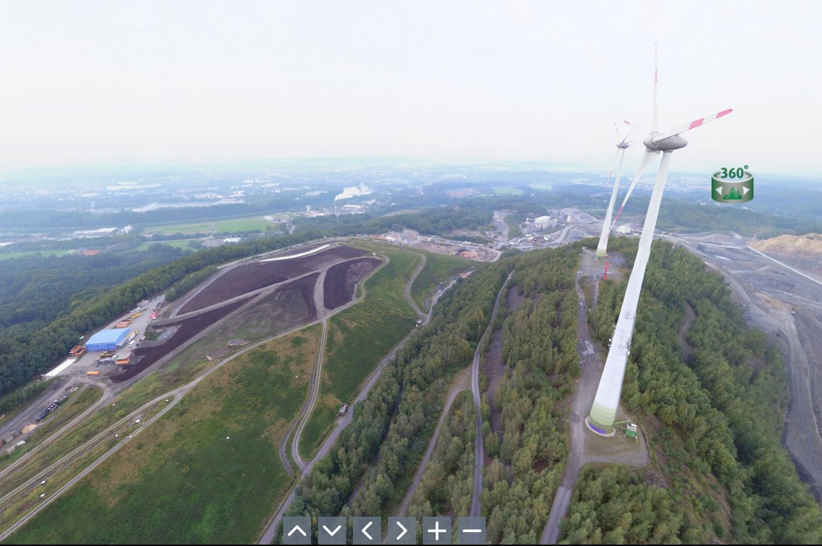 Aus der Luft: 360-Grad-Panoramen vom Piesberg