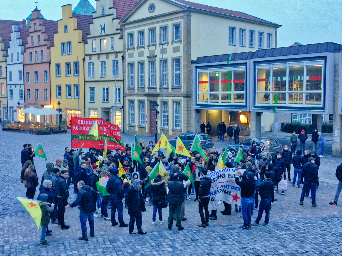 Demonstration, Kurden in Osnabrück