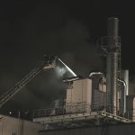 Rauch über Dissen, Feuer in Druckerei im Landkreis Osnabrück