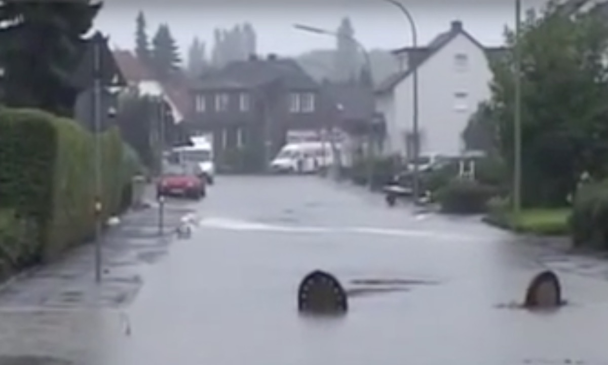 Hochwasser in Hellern