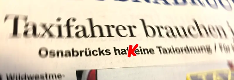 keine Taxiordnung in Osnabrück