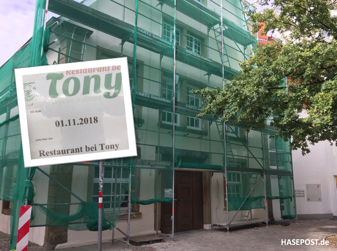"Bei Tony" demnächst in der Hasestraße, Osnabrück
