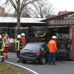 Fahrzeugbrand und Busunfall - Einsatzübung in Melle