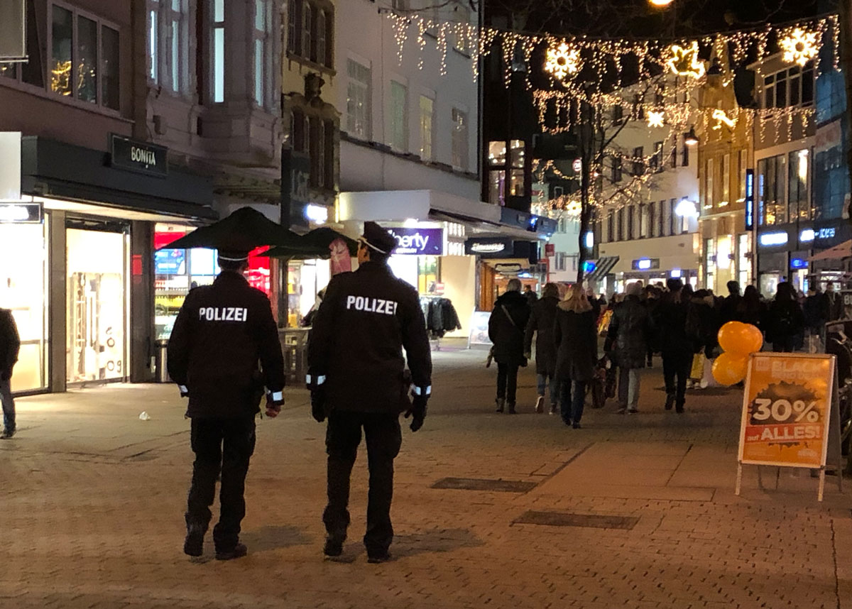 Streifenpolizisten in Osnabrück