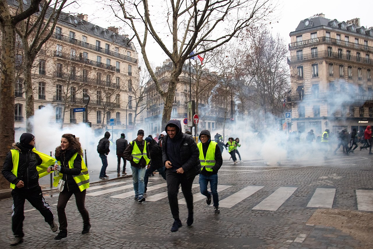 Gelbwesten Proteste, Paris, Frankreich