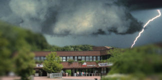 Dunkle Wolken über dem Zoo Osnabrück