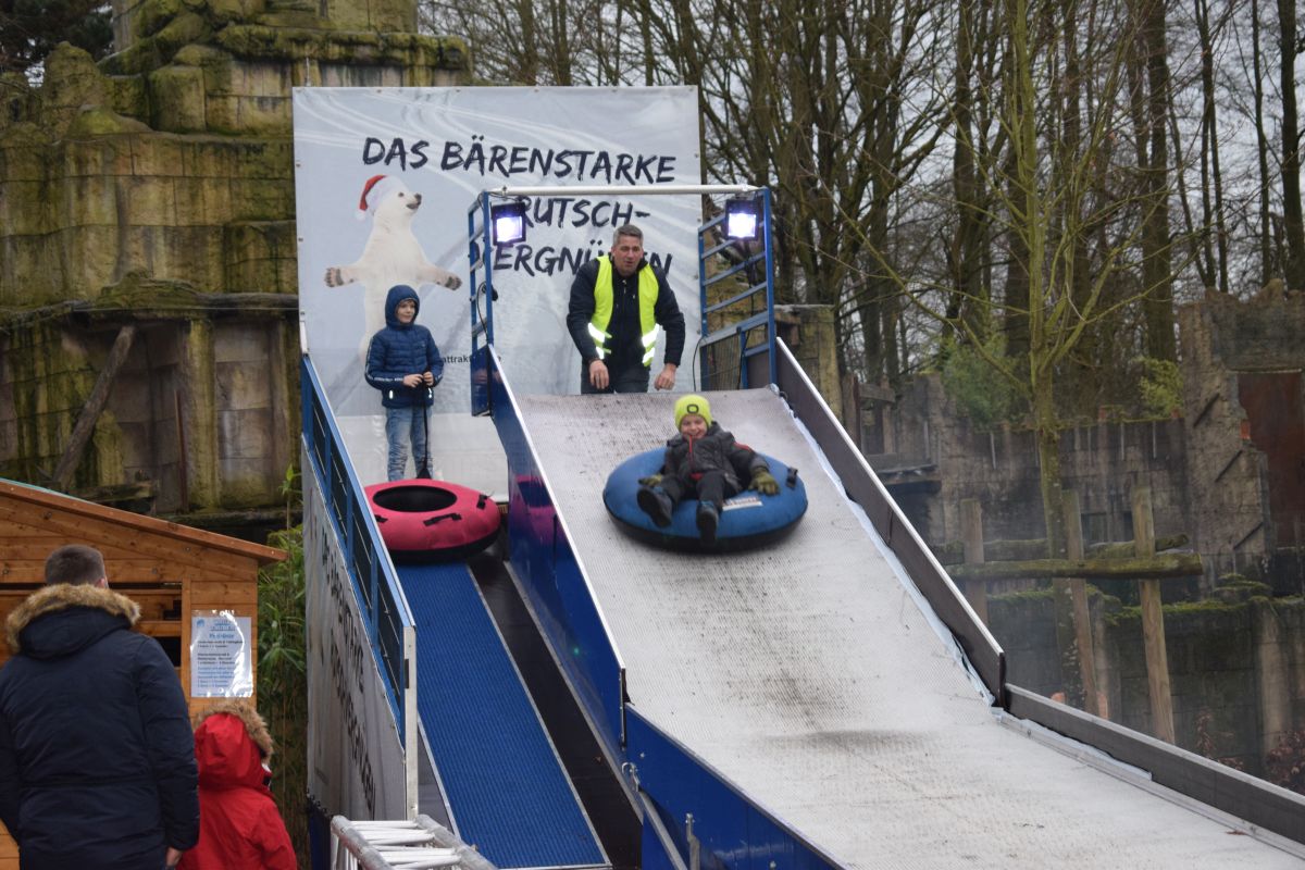 Mit Europas größtem mobilen Kletterturm: Winterzauber am Zoo Osnabrück eröffnet