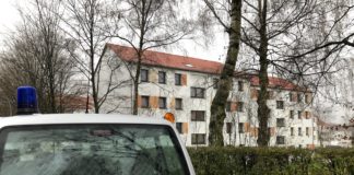 Polizei am Tatort in der Dodesheide