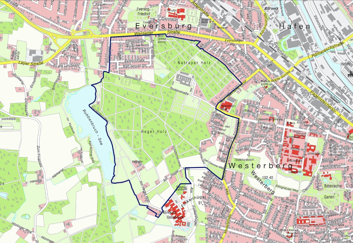 Evakuierungsgebiet 23.01.2020, Osnabrück