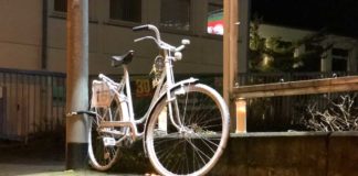 Ghost Bike an der Pagenstecherstraße