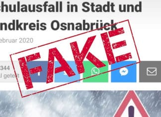 Fake News Schulausfall Osnabrück