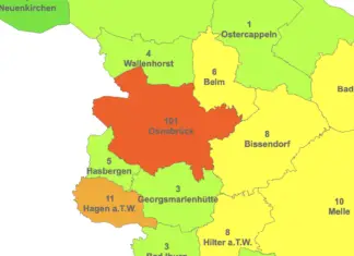 60 Infizierte auf 100.000 Einwohner – Infektionszahlen in Osnabrück steigen stark an Quelle: LKOS