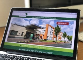 Alloheim in Bramsche, Screenshot Website