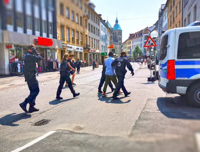 Festnahme in der Johannisstraße, Osnabrück